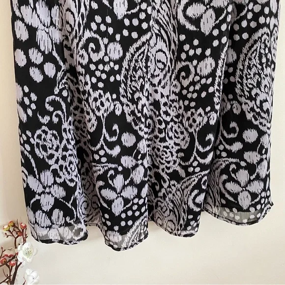 Emma James Flowy Floral Midi Skirt Size 14 Petite - Picture 3 of 5